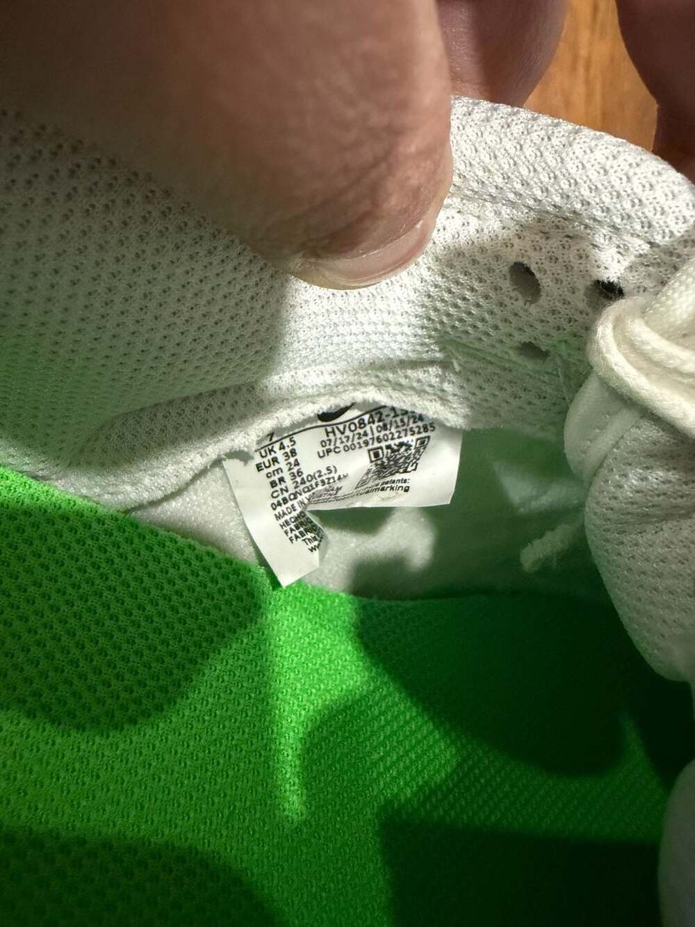Nike Dunk Low Sail Green Strike Women's Size 7 - Picture 5 of 6